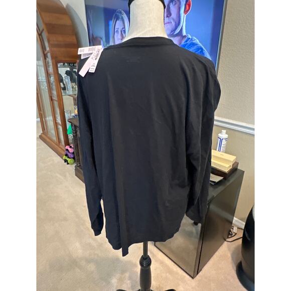 Women’s VS Black Long Sleeve T-Shirt. Size Medium Bling. NWT! - Picture 3 of 4